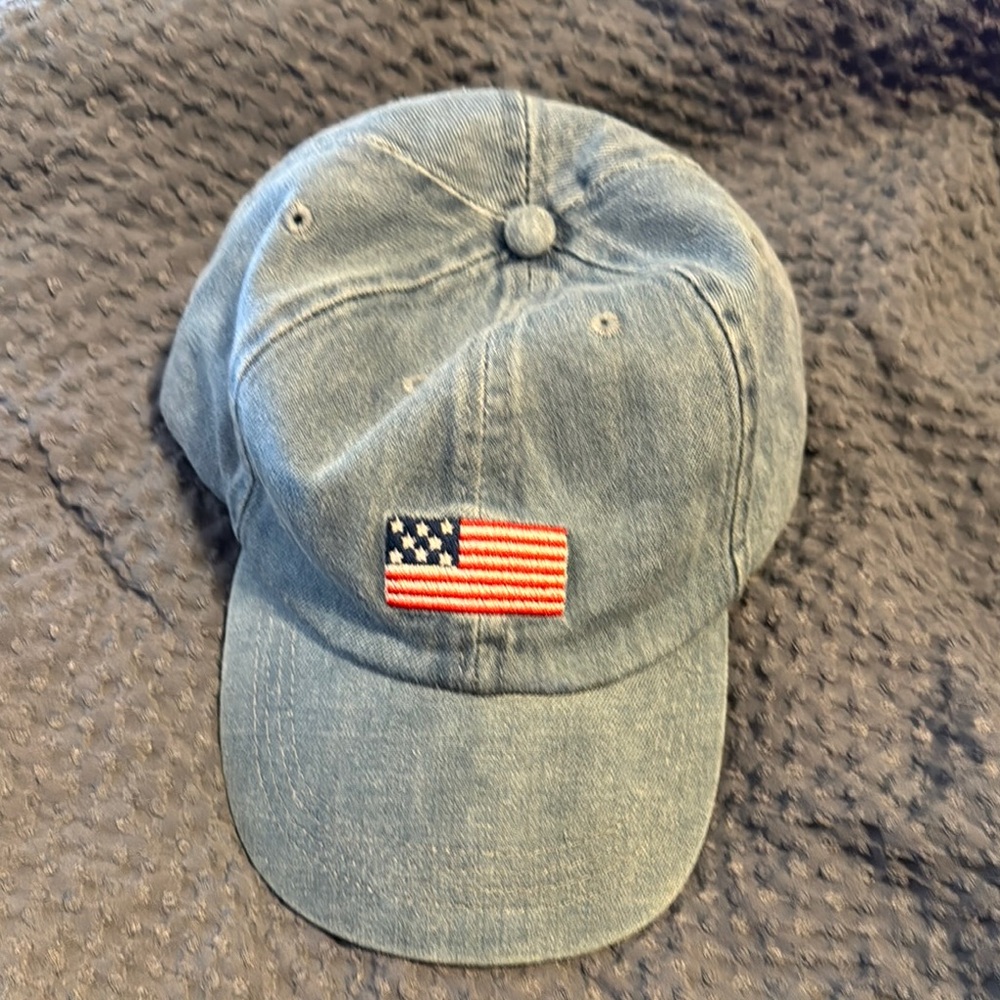 Maurices Blue Denim Cap with American Flag